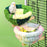 Crofta Nest Bed for Parrots Birdcage Stand with Nest for Budgie Parakeets Blue Bird green