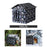 Crofta Puppy Tent House Rainproof Homeless Pet Tent for Indoor Outdoor Puppy Kitten S