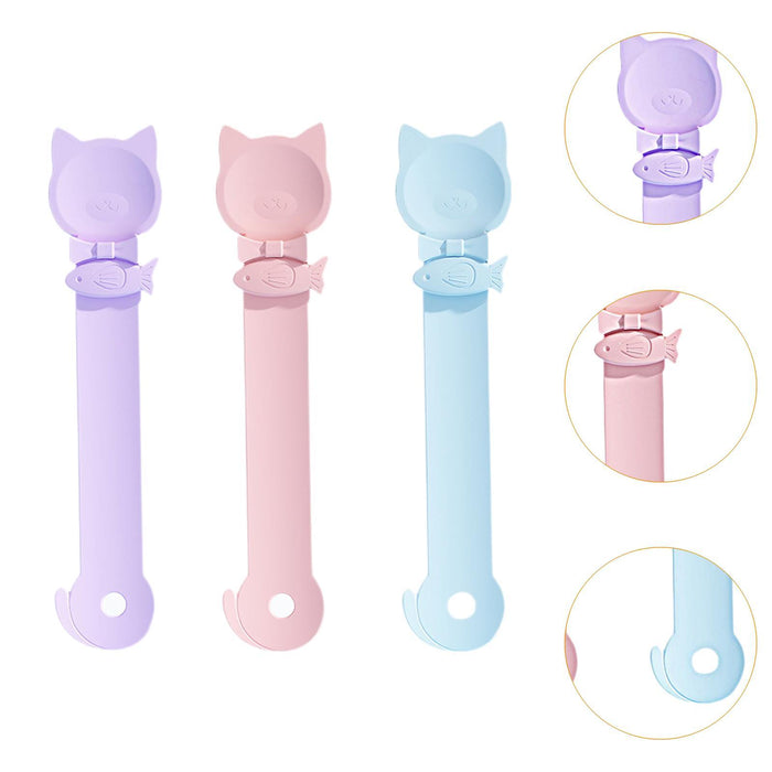 Crofta 3Pcs Cat Feeder Spoon Multifunctional Cat Stick Dispenser Tool Pet Puppy Cat