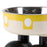 Crofta Puppy Bowl Food Feeding Dish Cat Food Bowl for Small Pets Food and Water Dog Yellow White