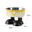 Crofta Puppy Bowl Food Feeding Dish Cat Food Bowl for Small Pets Food and Water Dog Yellow White