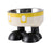 Crofta Puppy Bowl Food Feeding Dish Cat Food Bowl for Small Pets Food and Water Dog Yellow White