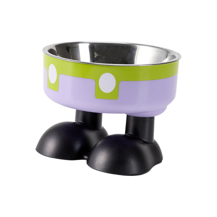 Crofta Puppy Bowl Food Feeding Dish Cat Food Bowl for Small Pets Food and Water Dog Green Violet