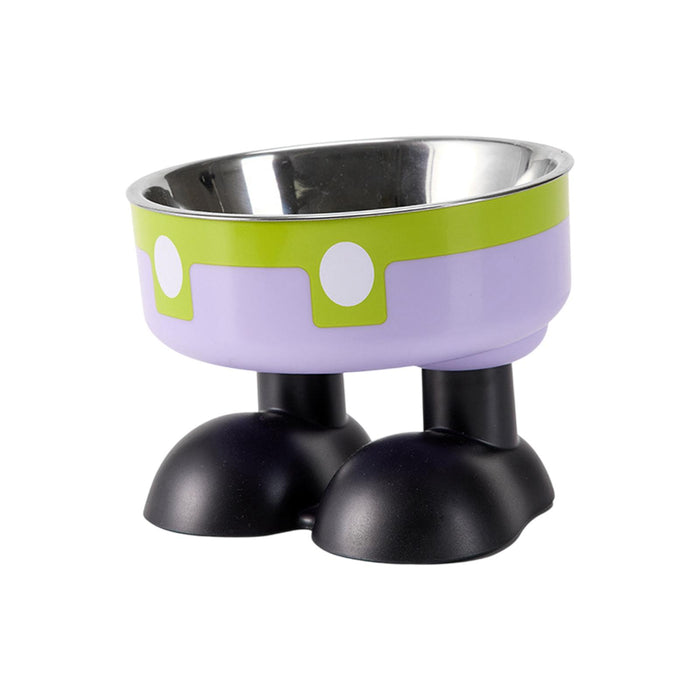 Crofta Puppy Bowl Food Feeding Dish Cat Food Bowl for Small Pets Food and Water Dog Green Violet