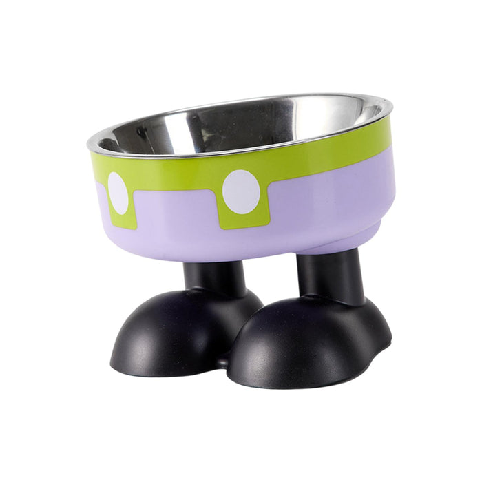 Crofta Puppy Bowl Food Feeding Dish Cat Food Bowl for Small Pets Food and Water Dog Green Violet