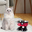 Crofta Puppy Bowl Food Feeding Dish Cat Food Bowl for Small Pets Food and Water Dog Black Red