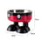 Crofta Puppy Bowl Food Feeding Dish Cat Food Bowl for Small Pets Food and Water Dog Black Red