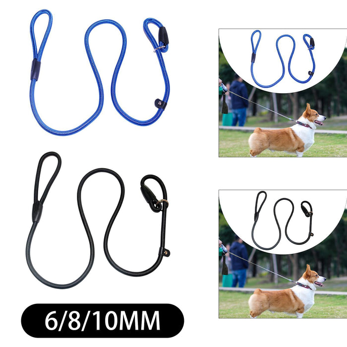 Crofta Pet Dog Leash Sturdy Dog Walking Leash for Medium Large Dogs Walking Running blue 6mm