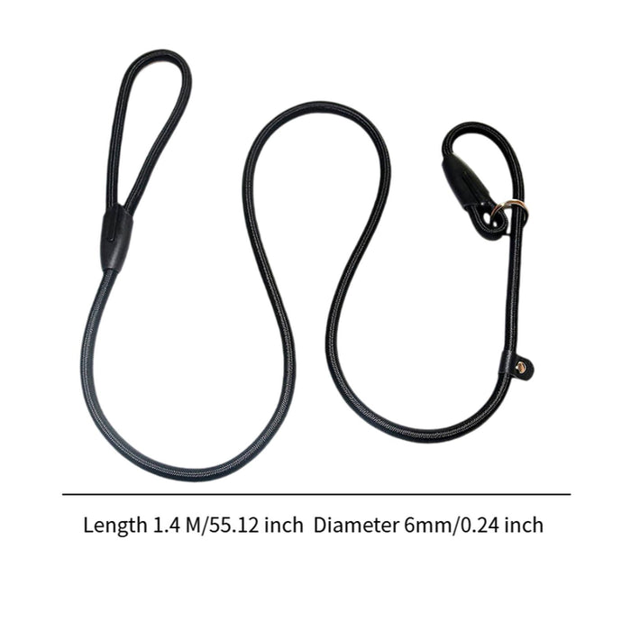 Crofta Pet Dog Leash Sturdy Dog Walking Leash for Medium Large Dogs Walking Running black 6mm