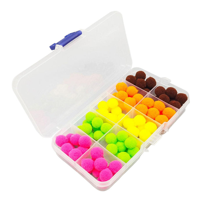 Crofta 100x Glo Bug Fly Fishing Trout Eggs Fly Tying Materials Without Tinsel