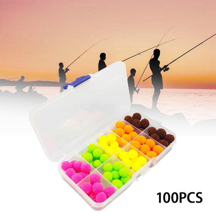 Crofta 100x Glo Bug Fly Fishing Trout Eggs Fly Tying Materials Without Tinsel