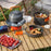 Crofta 10Pcs Camping Cookware Set Cooking Utensils Set for Trekking BBQ Backpacking orange