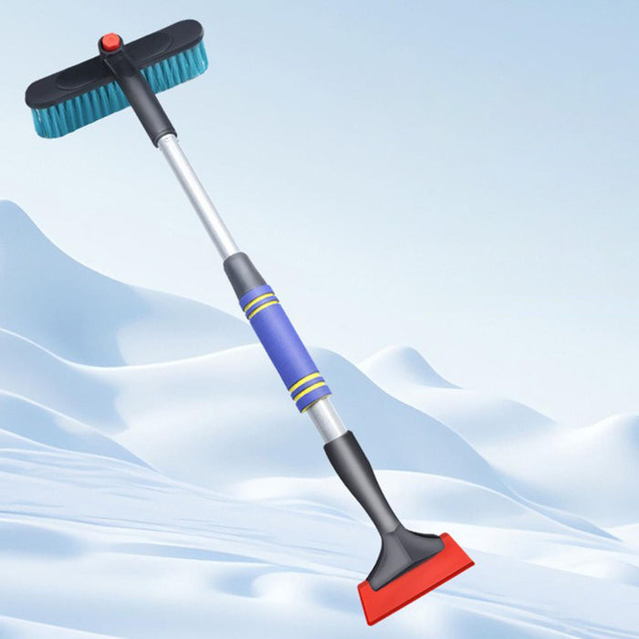 Crofta Car Extendable Snow Brush 3 in 1 Snow Removal Tool for Windshield Auto Gifts