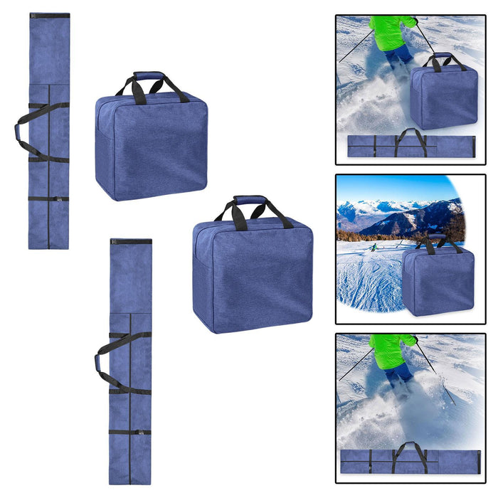 Crofta Ski Storage Bag Outdoor Activities Transportation Snowboarding Bag Organizer Both