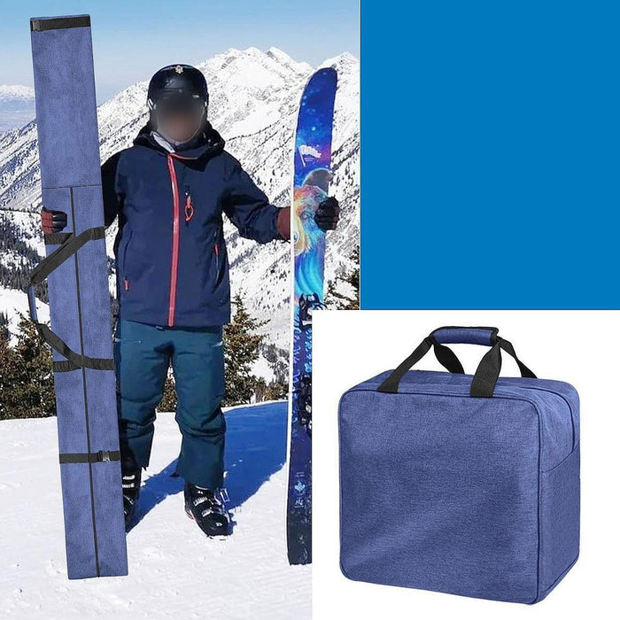 Crofta Ski Storage Bag Outdoor Activities Transportation Snowboarding Bag Organizer Both