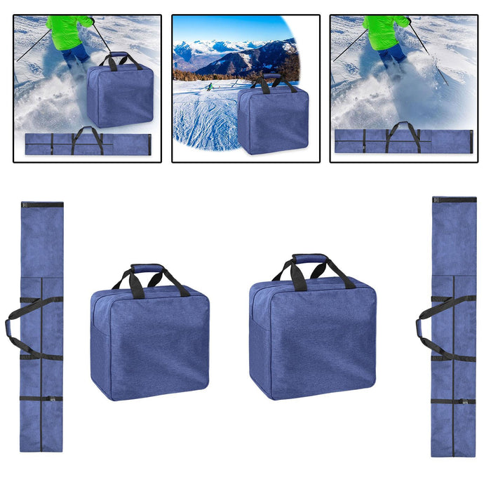 Crofta Ski Storage Bag Outdoor Activities Transportation Snowboarding Bag Organizer Both