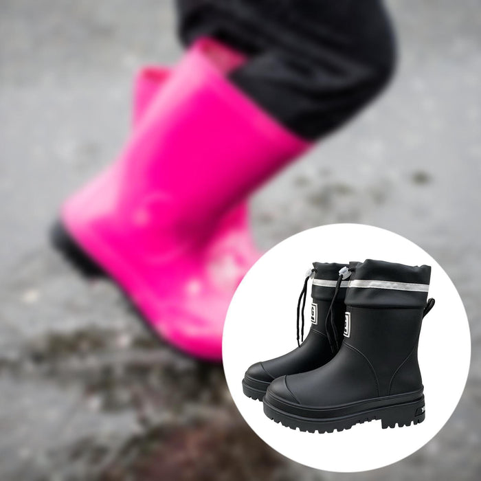 Crofta Women Rain Boots Waterproof Anti Slip Rainboots for Outside Traveling Hiking for 35 to 36 EU