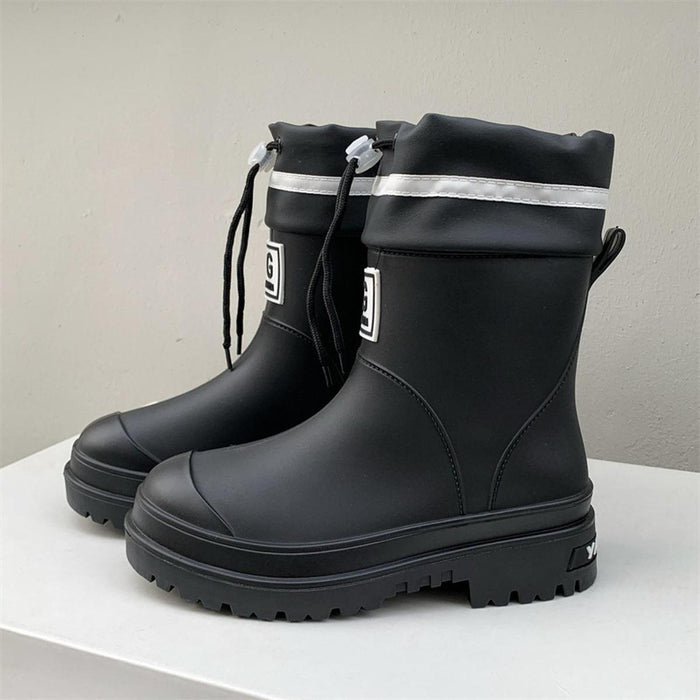 Crofta Women Rain Boots Waterproof Anti Slip Rainboots for Outside Traveling Hiking for 35 to 36 EU