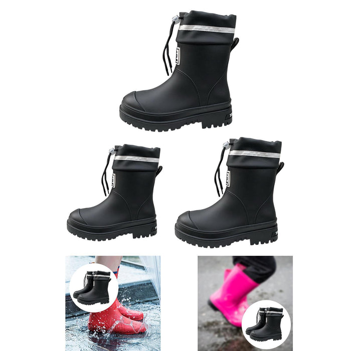 Crofta Women Rain Boots Waterproof Anti Slip Rainboots for Outside Traveling Hiking for 35 to 36 EU