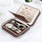 Crofta Jewelry Box Storage Box Gifts Earring Organizer for Brooches Bracelets Rings brown