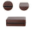 Crofta Jewelry Box Storage Box Gifts Earring Organizer for Brooches Bracelets Rings brown