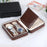 Crofta Jewelry Box Storage Box Gifts Earring Organizer for Brooches Bracelets Rings brown