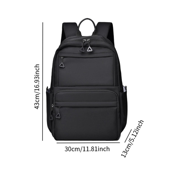 Crofta Travel Laptop Backpack Portable Business Backpack for Commute Camping Sports Black