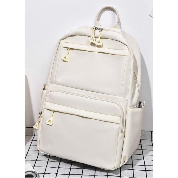 Crofta Travel Laptop Backpack Portable Business Backpack for Commute Camping Sports White