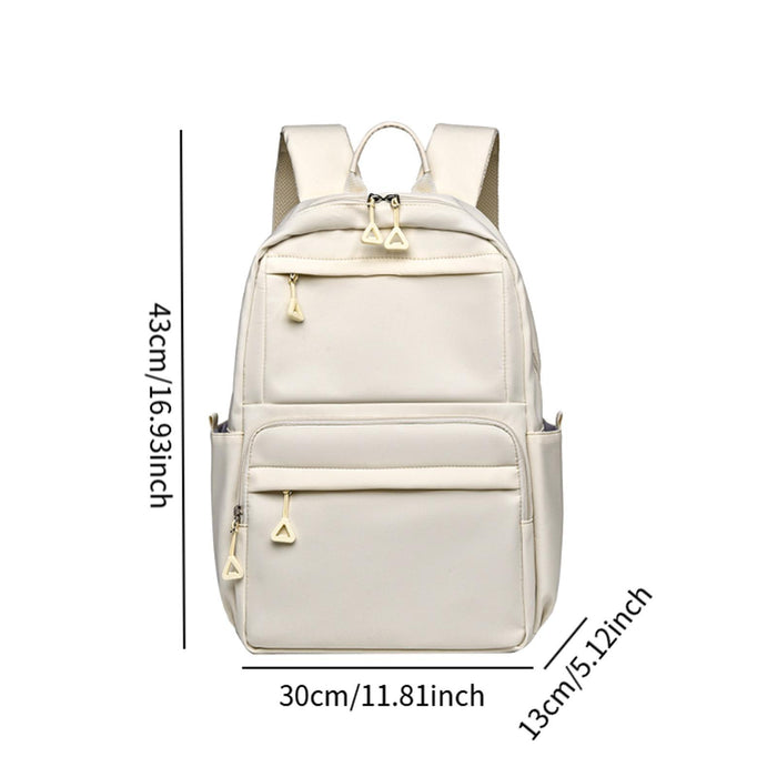 Crofta Travel Laptop Backpack Portable Business Backpack for Commute Camping Sports White