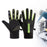 Crofta Winter Gloves Hand Warmer Mittens for Outdoor Activities Motorcycling Biking Women Slip on Black and Green