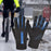 Crofta Winter Gloves Hand Warmer Mittens for Outdoor Activities Motorcycling Biking Men Slip on Black and Blue