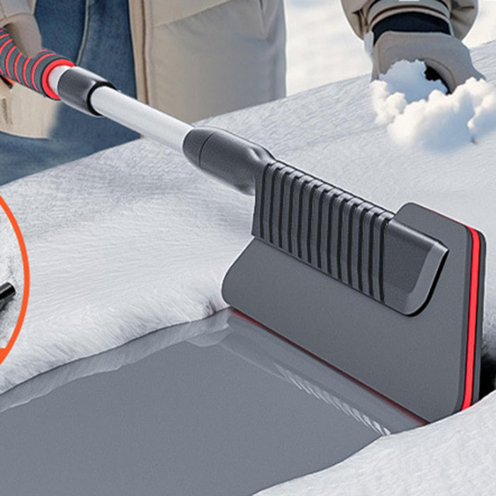 Crofta Extendable Snow Brush Removable Snow Ice Removal Tool for SUV Windshield Car