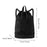 Crofta Mesh Swim Drawstring Backpacks Basketball Bag for Workout Outdoor Volleyball Black