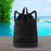 Crofta Mesh Swim Drawstring Backpacks Basketball Bag for Workout Outdoor Volleyball Black