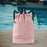 Crofta Mesh Swim Drawstring Backpacks Basketball Bag for Workout Outdoor Volleyball Pink