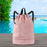 Crofta Mesh Swim Drawstring Backpacks Basketball Bag for Workout Outdoor Volleyball Pink