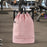 Crofta Mesh Swim Drawstring Backpacks Basketball Bag for Workout Outdoor Volleyball Pink