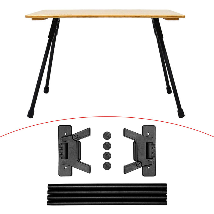 Crofta 4Pcs Folding Table Legs DIY for Mini Computer Desk Camping Table Living Room