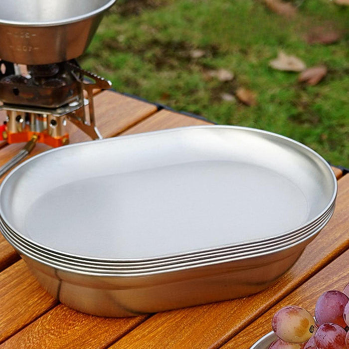 Crofta Outdoor Camping Plate Portable Camping Dinnerware for Picnic Camping Kitchen