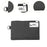 Crofta Lockable Money Purse Utility Small Items Storage Bag for Passports Phones Keys Black