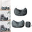 Crofta Travel Pillow Inflatable Soft Inflatable Pillow for Plane Hiking Home Office No Storage Case