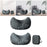 Crofta Travel Pillow Inflatable Soft Inflatable Pillow for Plane Hiking Home Office No Storage Case