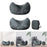 Crofta Travel Pillow Inflatable Soft Inflatable Pillow for Plane Hiking Home Office No Storage Case