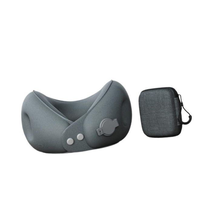 Crofta Travel Pillow Inflatable Soft Inflatable Pillow for Plane Hiking Home Office With Storage Case