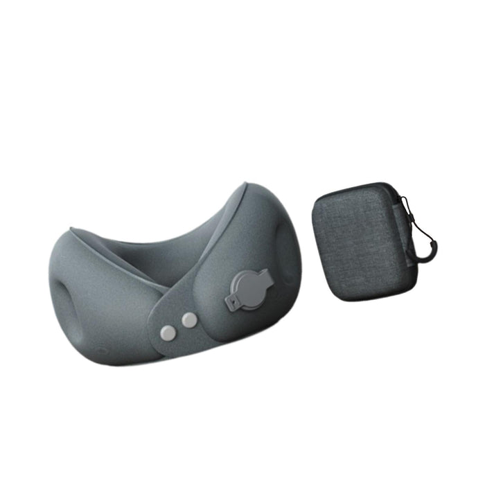 Crofta Travel Pillow Inflatable Soft Inflatable Pillow for Plane Hiking Home Office With Storage Case