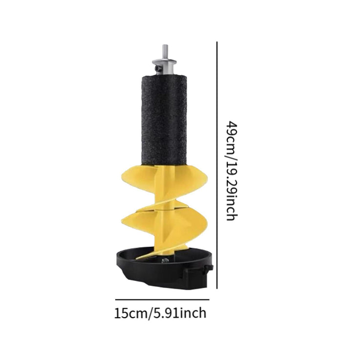 Crofta Ice Drill Auger Ice Fishing Drill for Rivers Fishing Winter Outdoor Supplies 50 cm Yellow