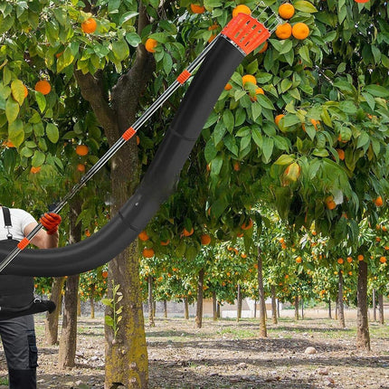 Crofta 13 Feet Fruit Picker Pole with Harvest Bag Backpack for Oranges Garden Lemon