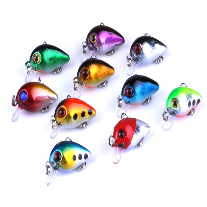 Crofta 10x Bass Fishing Lures Simulated Fishing Accessories Bionic Lures Hard Baits