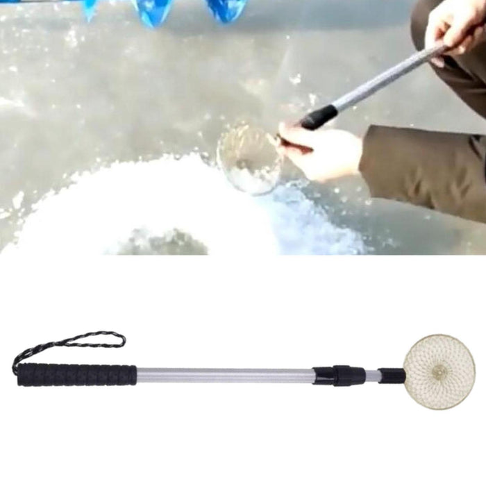 Crofta Adjustable Ice Fishing Skimmer Scoop Ice Ladle Winter Ice Fishing Equipment Scoop Dia 14cm