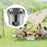 Crofta Round Barbecue Grill Korean Barbecue Grill for Picnic Patio Friend Gathering